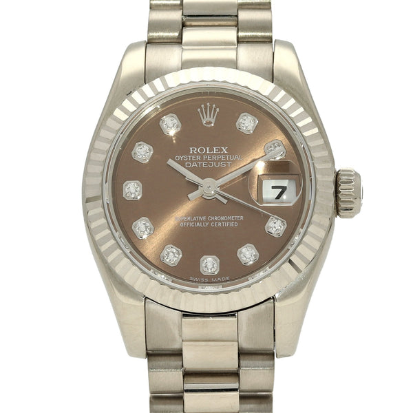Datejust 179179 - White Gold Watch - Diamond Dial - 2003