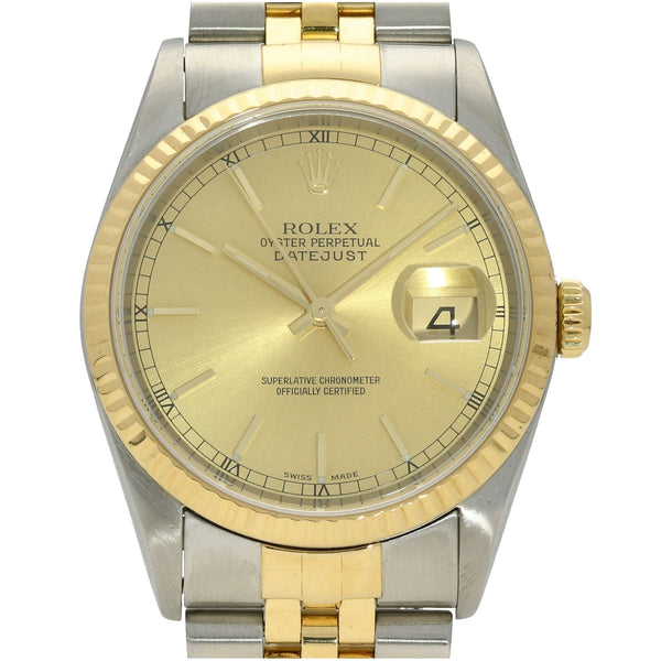 Datejust 16233 - Champagne Dial - 2002