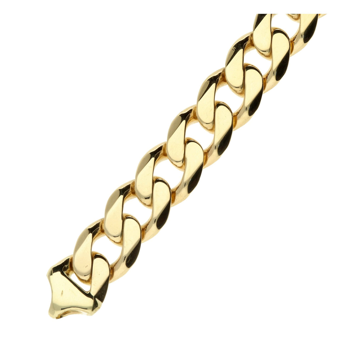 9ct Yellow Gold Curb Bracelet – 49.1g