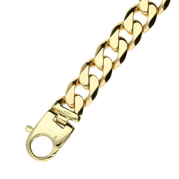 9ct Yellow Gold Curb Bracelet – 49.1g