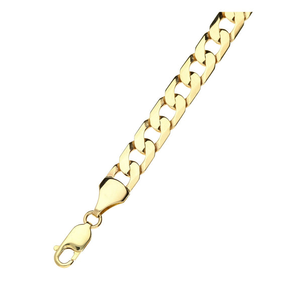 9ct Yellow Gold 8.5 Inch Curb Bracelet - 12.3g