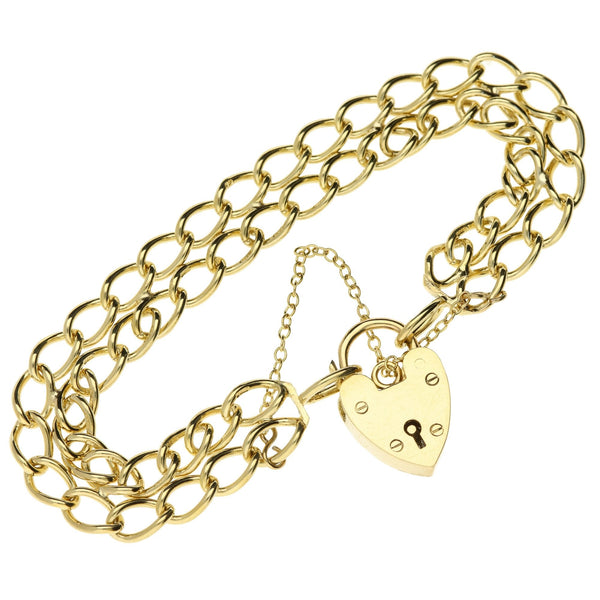9ct Yellow Gold Double Curb Bracelet – 17.9g