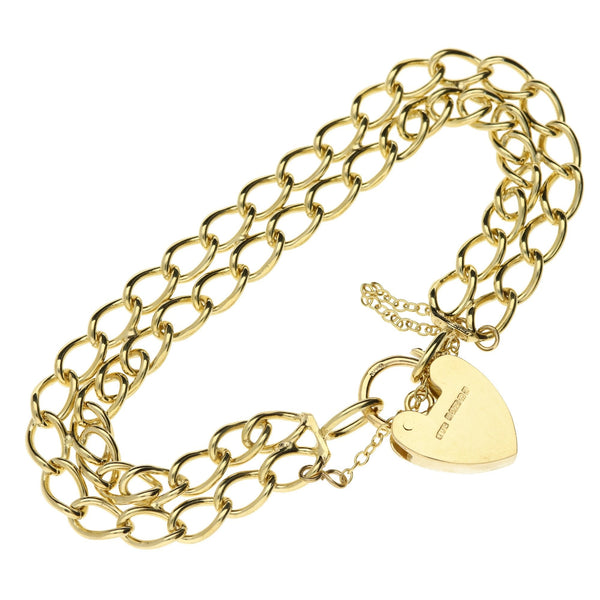 9ct Yellow Gold Double Curb Bracelet – 17.9g