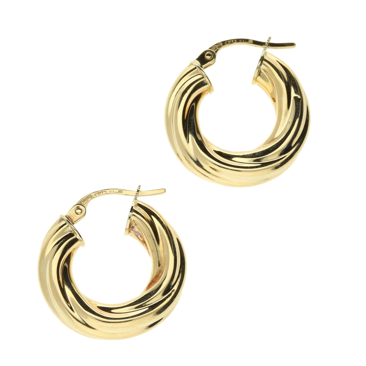 9ct Yellow Gold Small Hoop Earrings - 2.0g