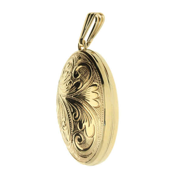 9ct Yellow Gold Medium Domed Locket - 4.0g