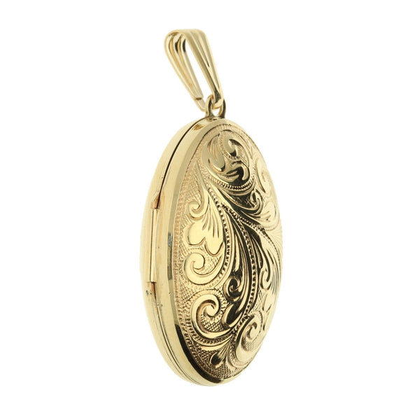 9ct Yellow Gold Medium Domed Locket - 4.0g