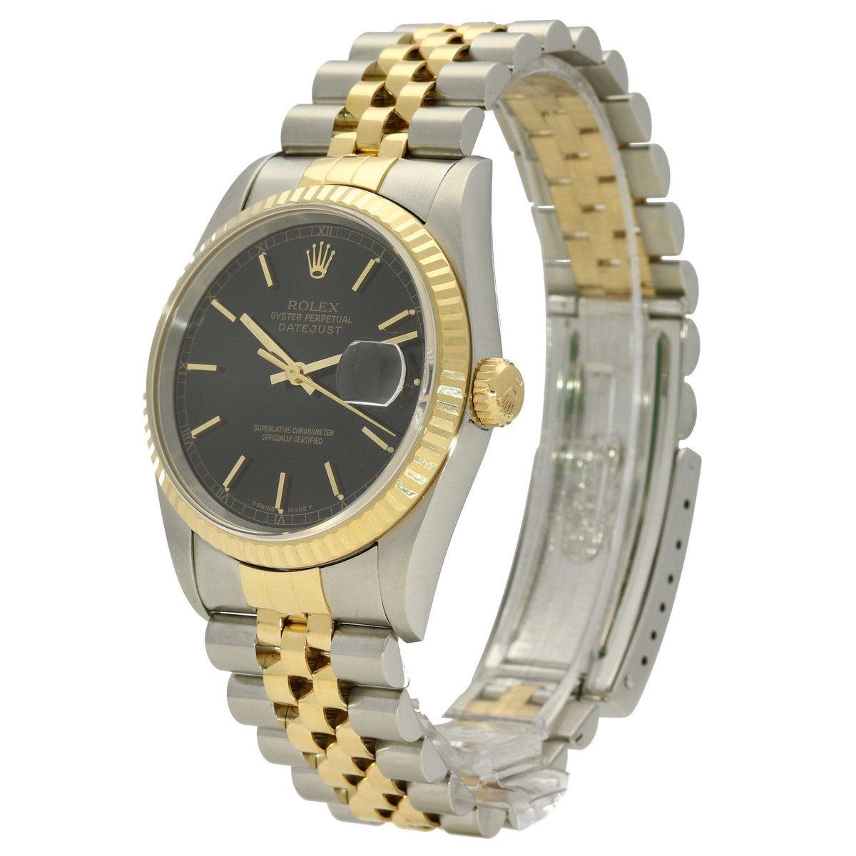 Datejust 16233 - Black Baton Dial - 1997