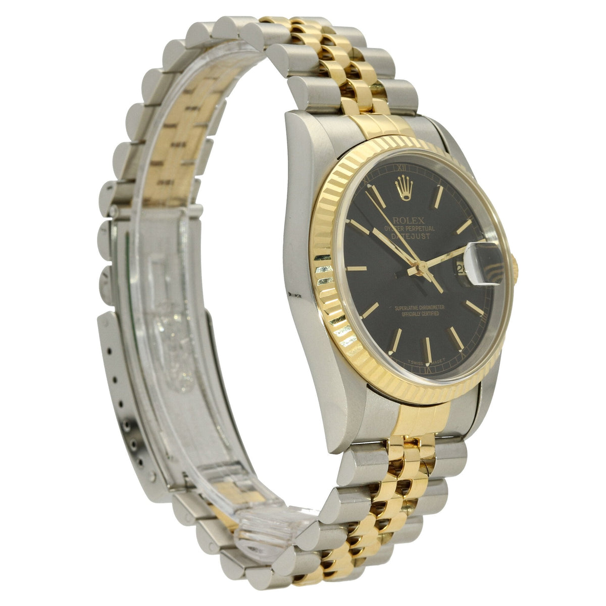 Datejust 16233 - Black Baton Dial - 1997