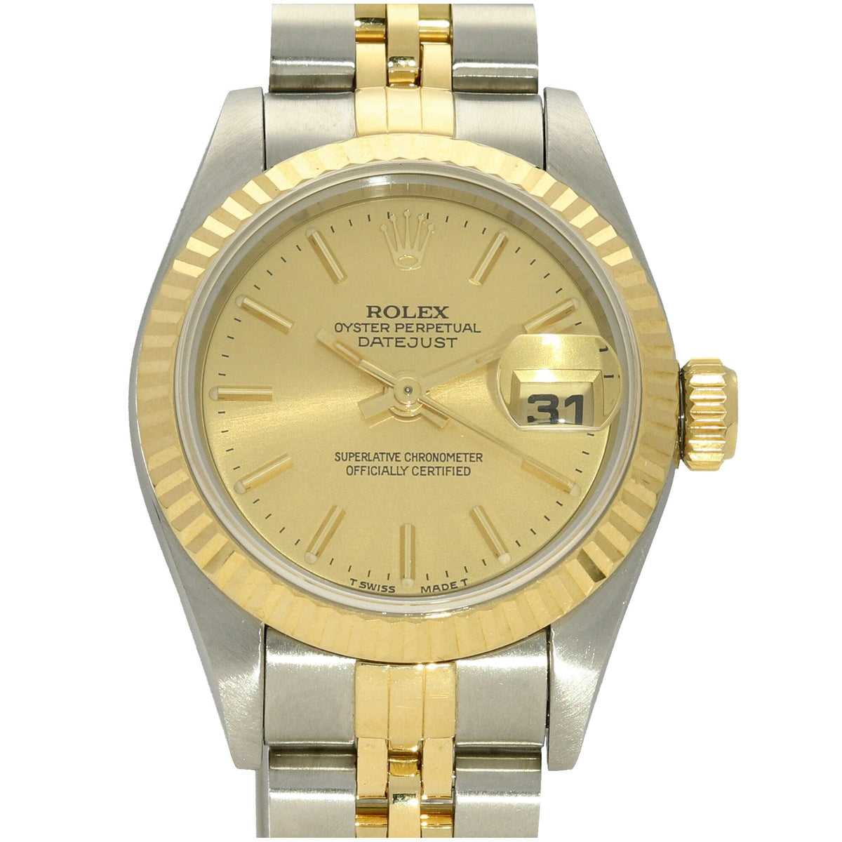 Datejust 69173 - Champagne Baton Dial - 1994