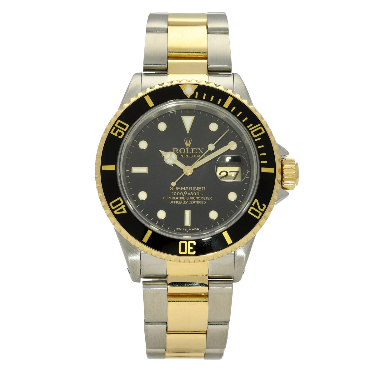 Submariner 16613 - Gents Watch - Black Dial - 1990