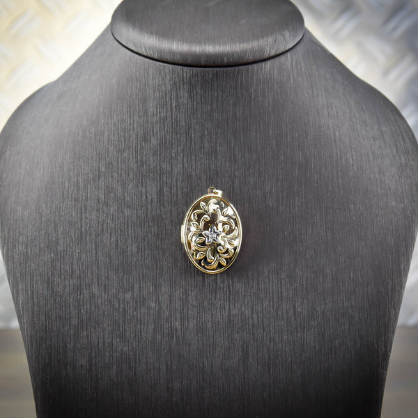 9ct Yellow Gold Medium Domed Locket - 3.7g