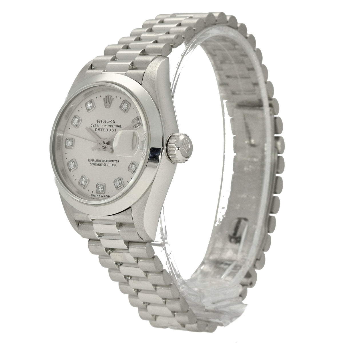 Datejust 79166 - Ladies Platinum Watch - 2000