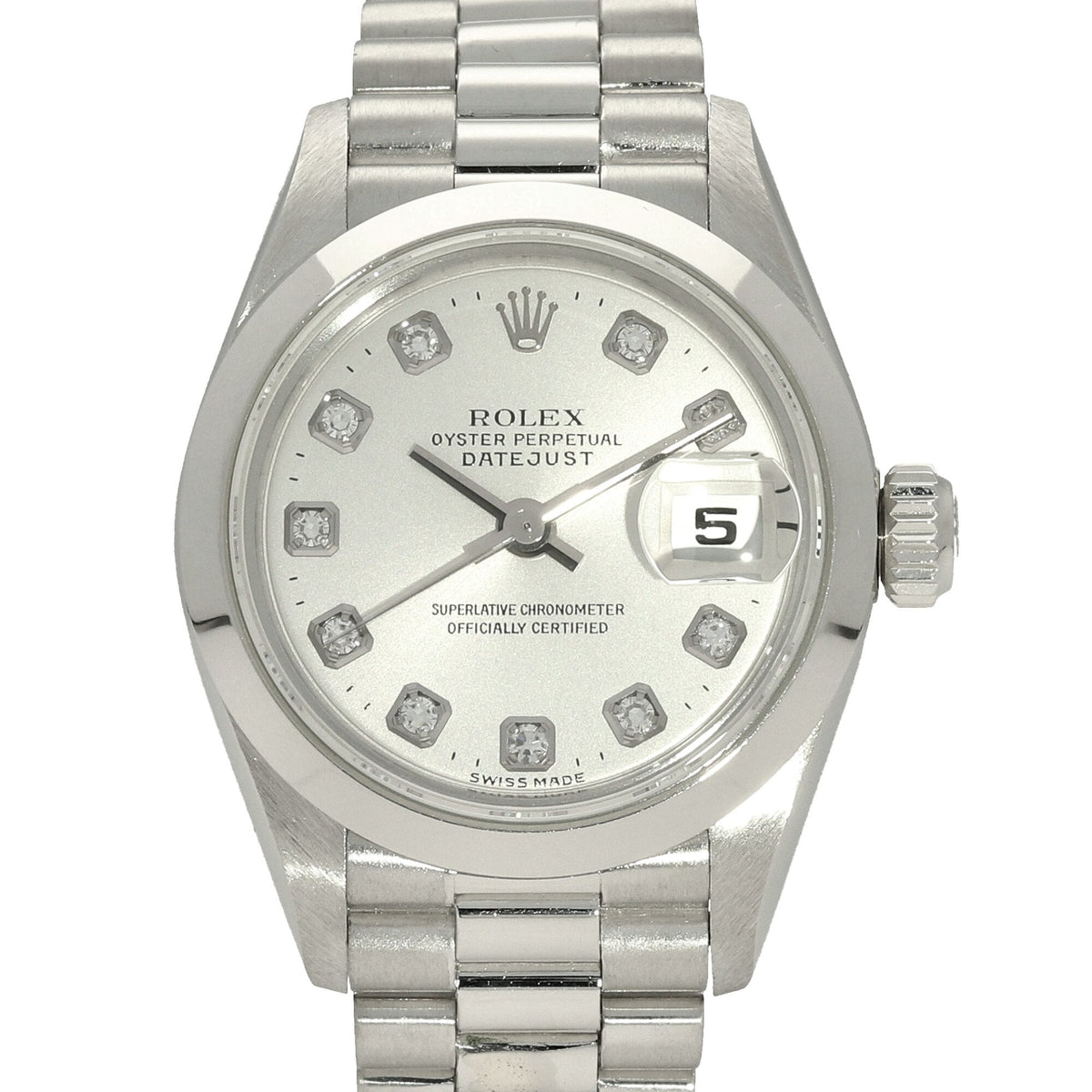 Datejust 79166 - Ladies Platinum Watch - 2000
