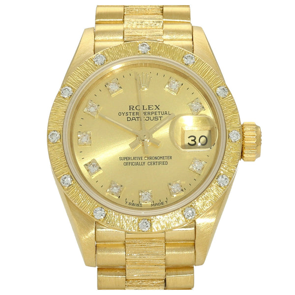 Datejust 69288 - 18ct Gold - Original Diamonds - 1989