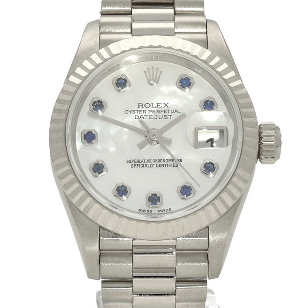 Datejust 79179 - White Gold Ladies Watch - Sapphire Dial - 2001