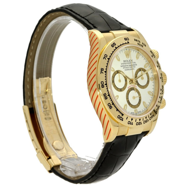 Daytona 116518 - Gents Gold Watch - White Dial - 2006