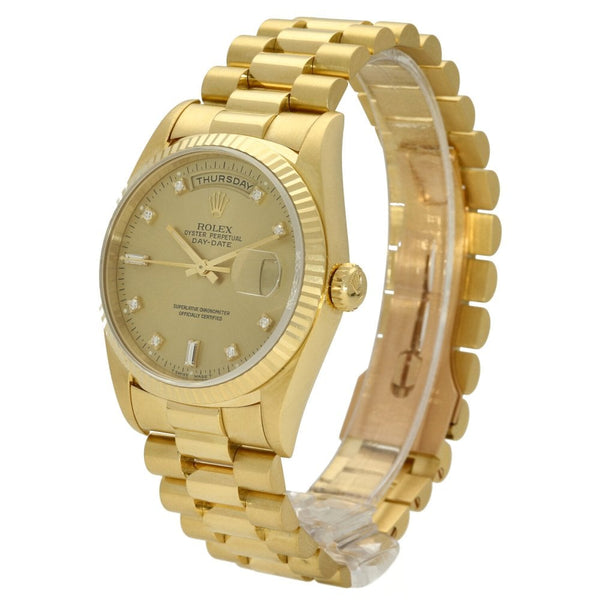Day-Date 18238 - Gold Watch - Diamond Dial - 1995