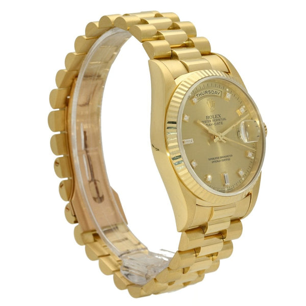 Day-Date 18238 - Gold Watch - Diamond Dial - 1995