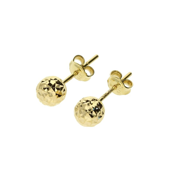 9ct Yellow Gold Ball Stud Earrings - 0.7g