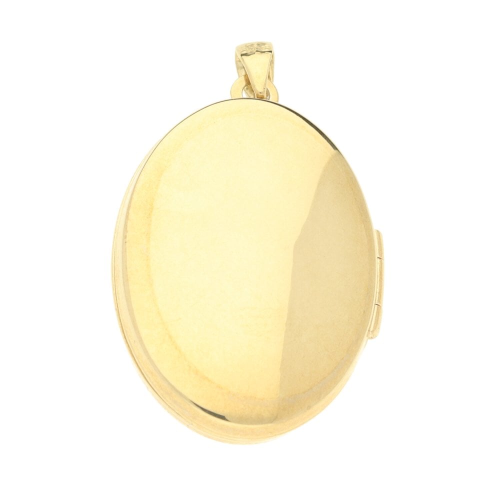 9ct Yellow Gold Medium Diamond Locket