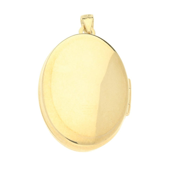 9ct Yellow Gold Medium Diamond Locket