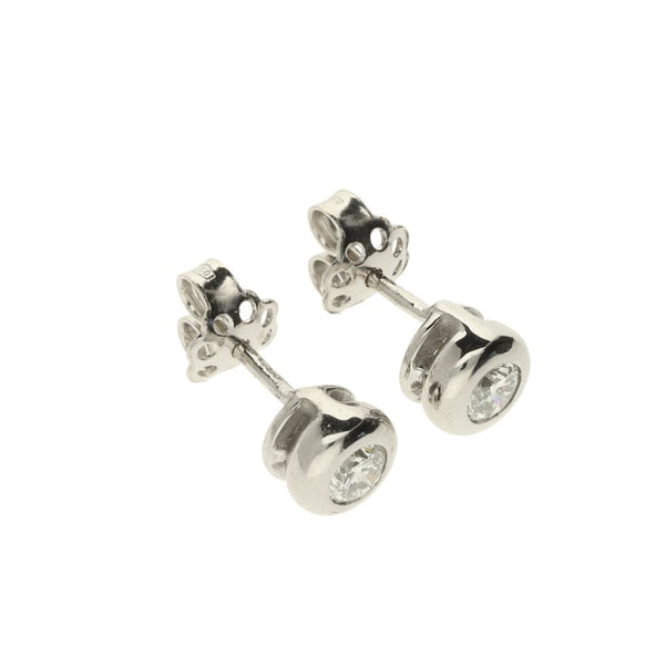 18ct White Gold Diamond Stud Earrings - 0.60ct