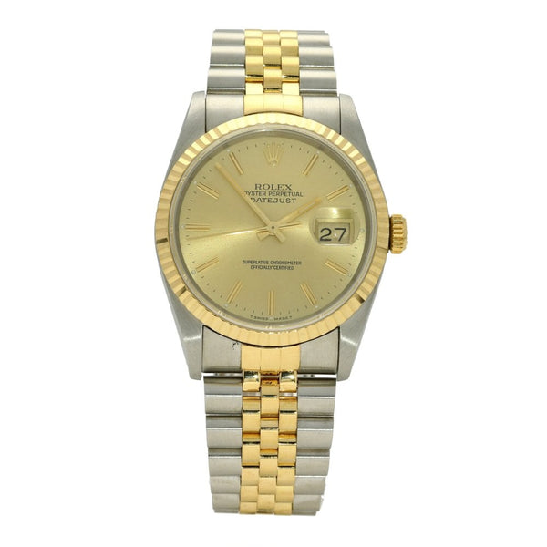 Datejust 16233 - Gents Watch - Baton Dial - 1992.