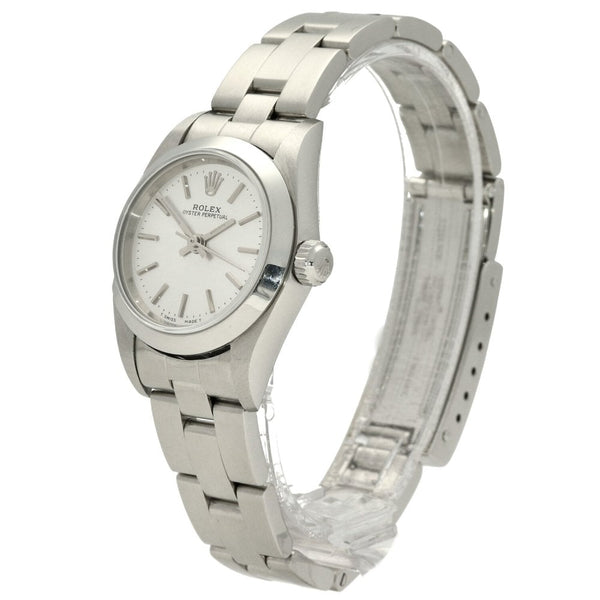 Oyster Perpetual 76080 - Ladies Watch - Silver Dial - 2005