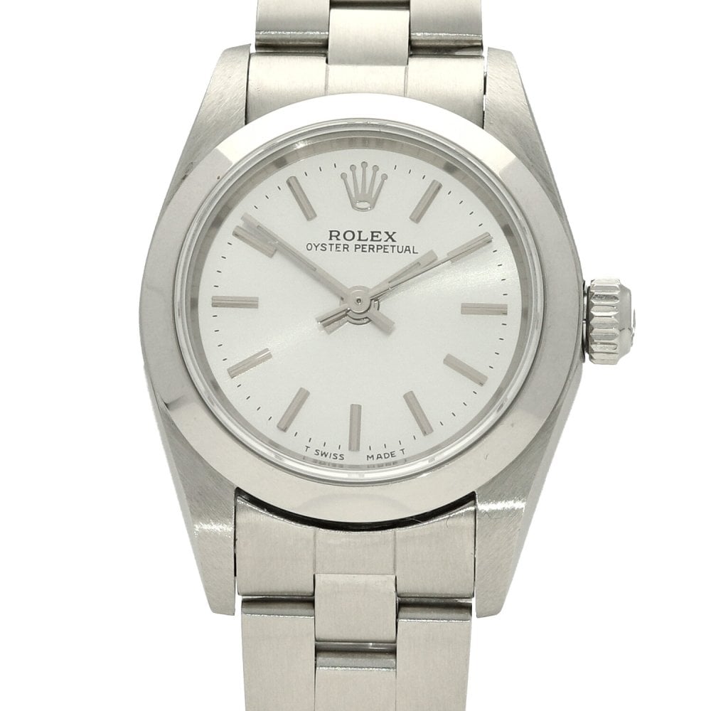 Oyster Perpetual 76080 - Ladies Watch - Silver Dial - 2005