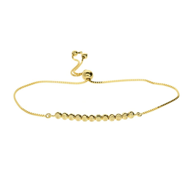 9ct Hollow Yellow Gold Fancy Bracelet 1.8g