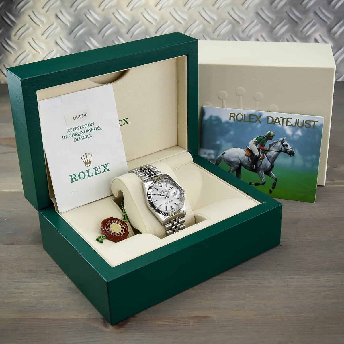 Datejust 16234 - Gents Watch - Silver Baton Dial - 1989