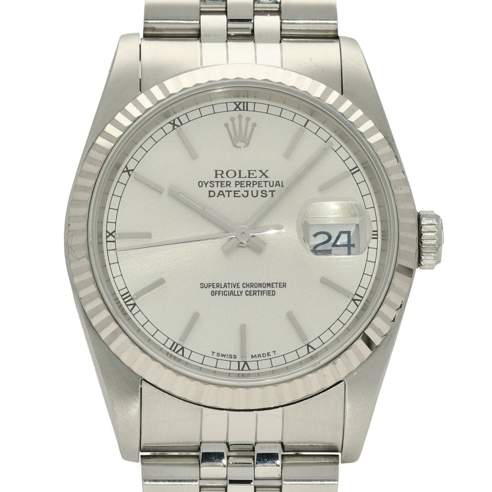 Datejust 16234 - Gents Watch - Silver Baton Dial - 1989