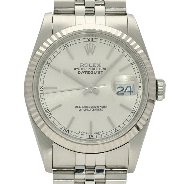 Datejust 16234 - Gents Watch - Silver Baton Dial - 1989