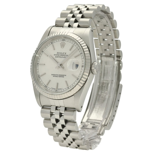 Datejust 16234 - Gents Watch - Silver Baton Dial - 1989
