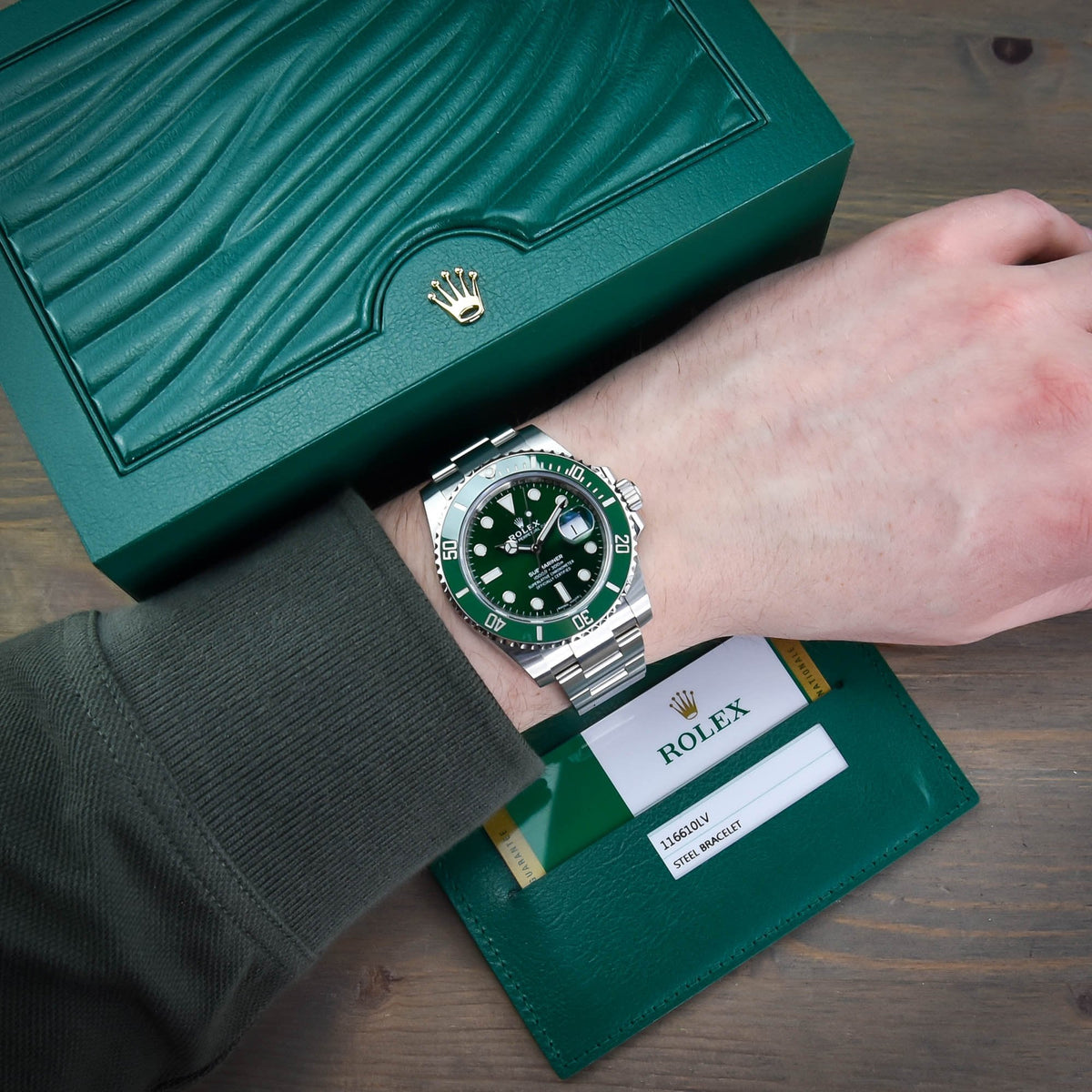 Submariner Hulk 116610LV - Green Dial - 2019