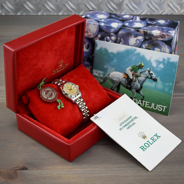 Datejust 69173 - Ladies Watch - Striped Champagne Dial - 1995