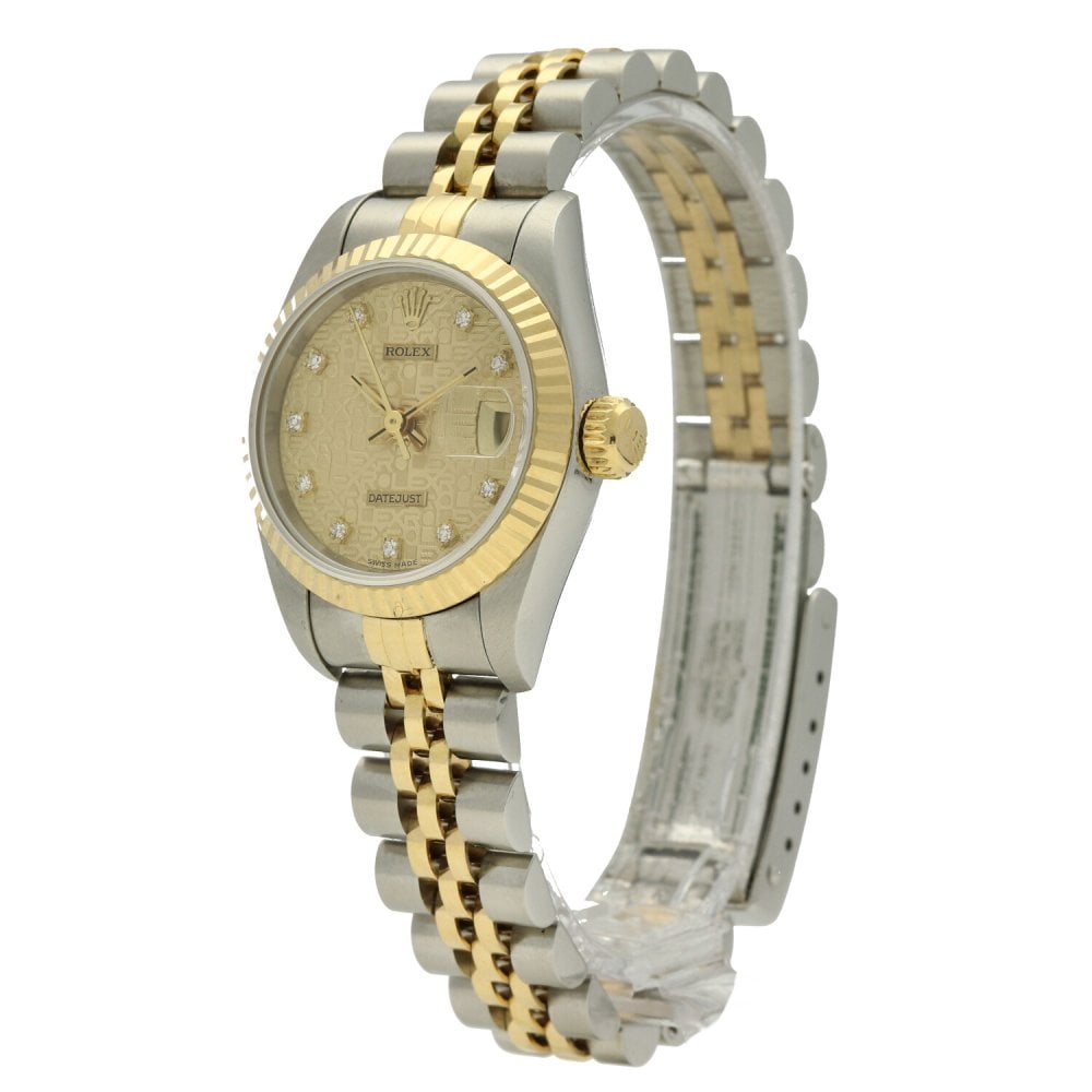 Datejust 69173 - Ladies Watch - Striped Champagne Dial - 1995
