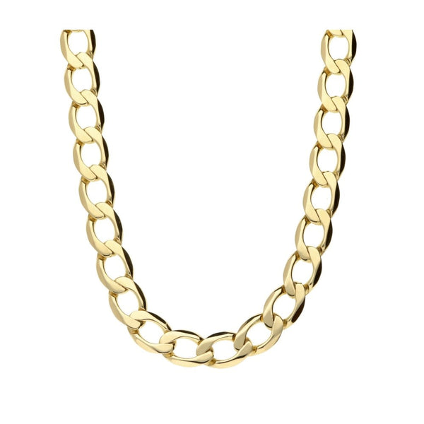 9ct Gold Curb Chain - 21 Inch - 28.2g