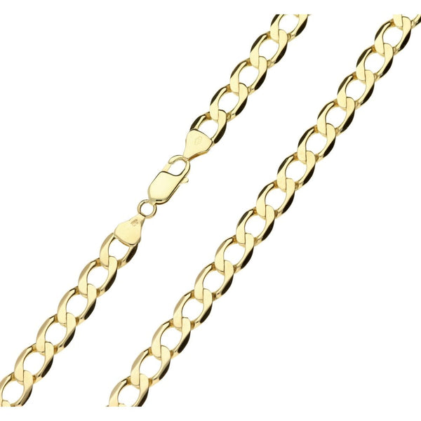 9ct Gold Curb Chain - 21 Inch - 28.2g