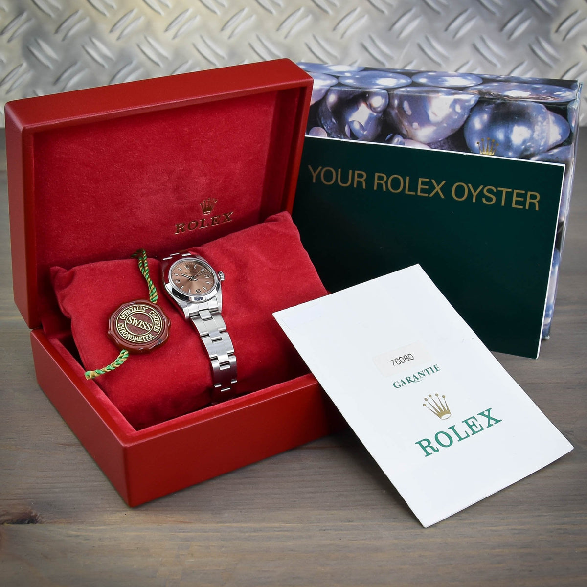 Oyster Perpetual 76080 - Ladies Watch - Copper Dial - 2000