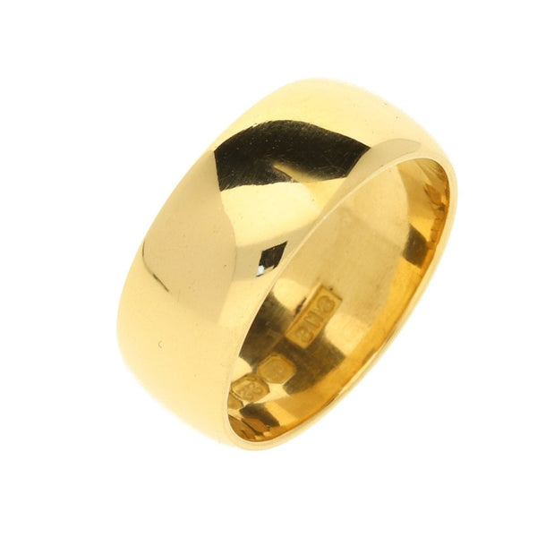 22ct Yellow Gold Wedding Ring - Size P - 9.5g