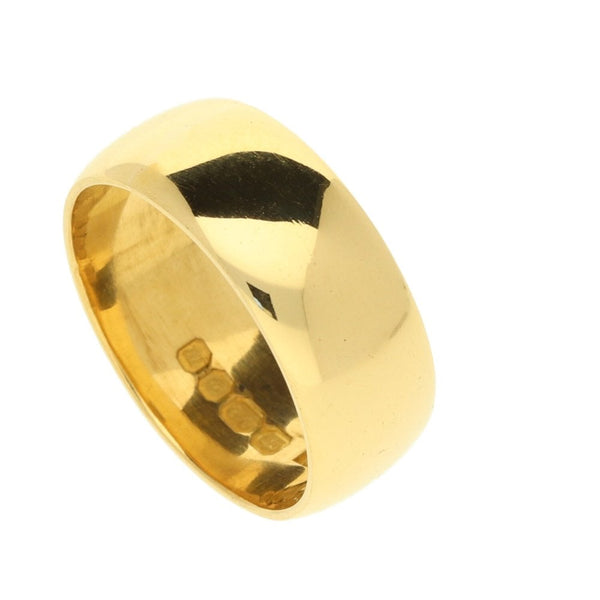 22ct Yellow Gold Wedding Ring - Size P - 9.5g