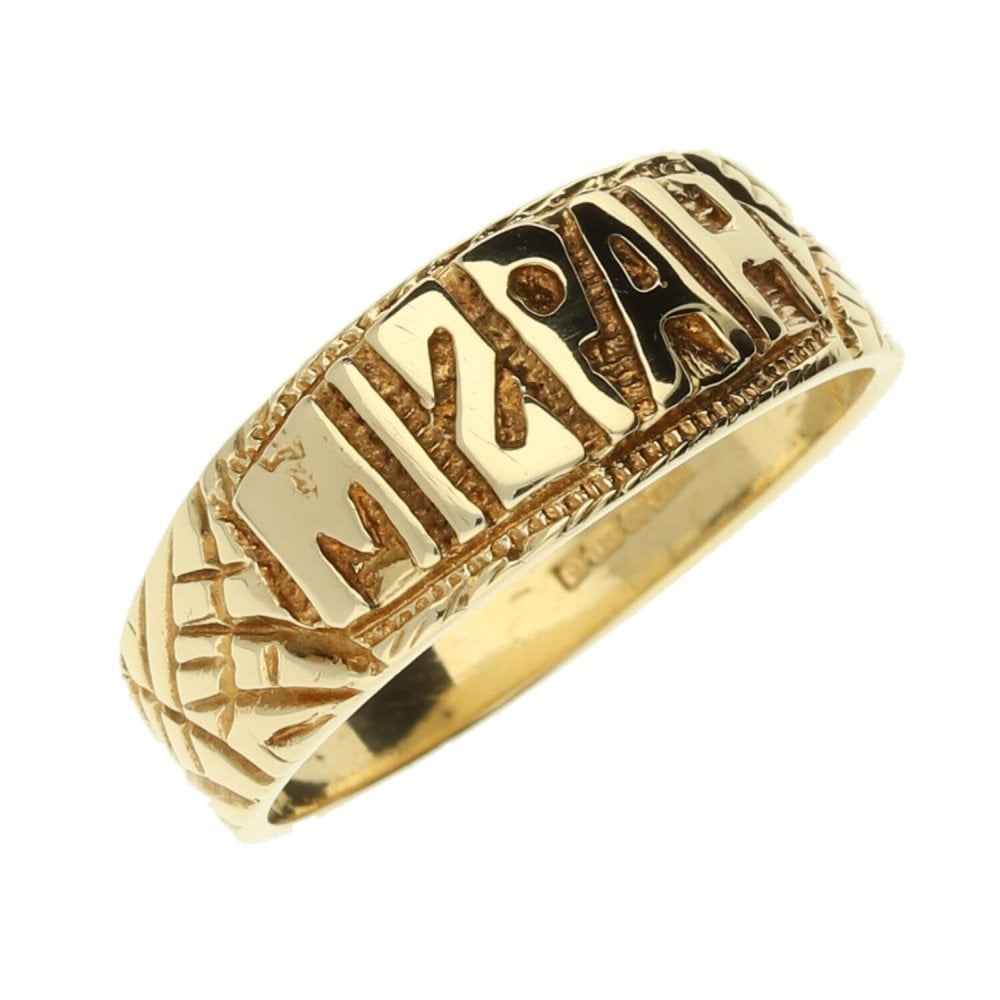 9ct Ladies Yellow Gold Mizpah Ring 3.5g