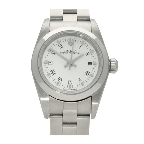 Oyster Perpetual 76080 - Ladies Watch - White Dial - 2003