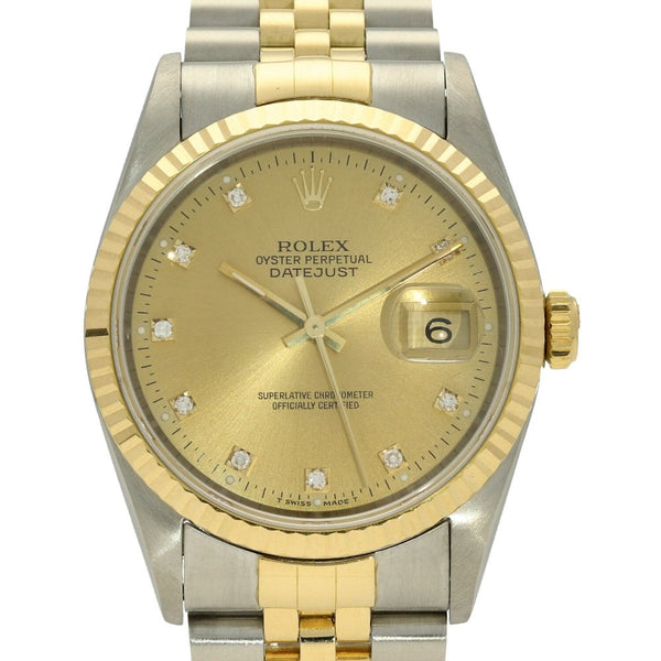Datejust 16233 - Champagne Diamond Dial - 1995