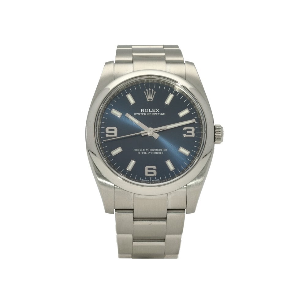 Oyster Perpetul -114200- Gents Watch- Blue Dial - 2013