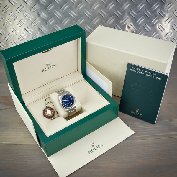 Oyster Perpetul -114200- Gents Watch- Blue Dial - 2013