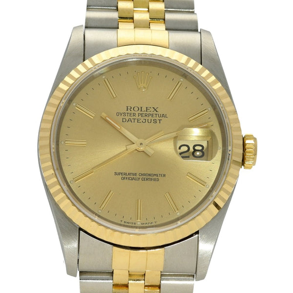 Datejust 16233 - Champagne Baton Dial - 1993