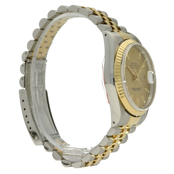 Datejust 16233 - Champagne Baton Dial - 1993