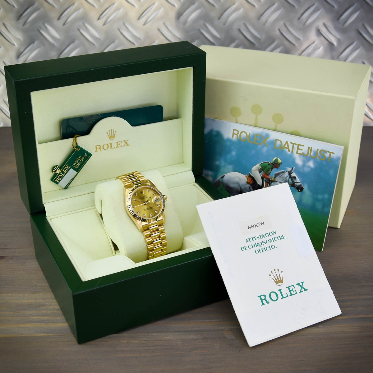 Datejust 68278 - Champagne Diamond Dial - 1988